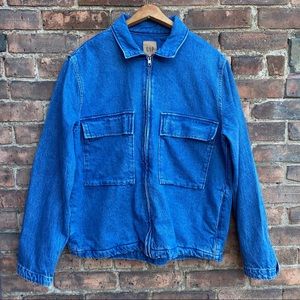 Gap Denim Zip Up Jacket - Large